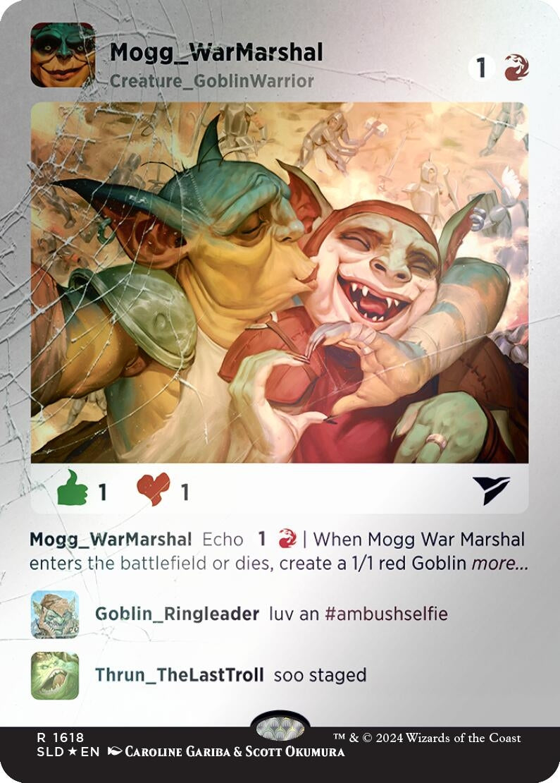 Image for Mogg War Marshal (Rainbow Foil) (1618) [Secret Lair Drop Series] - Magic: The Gathering
