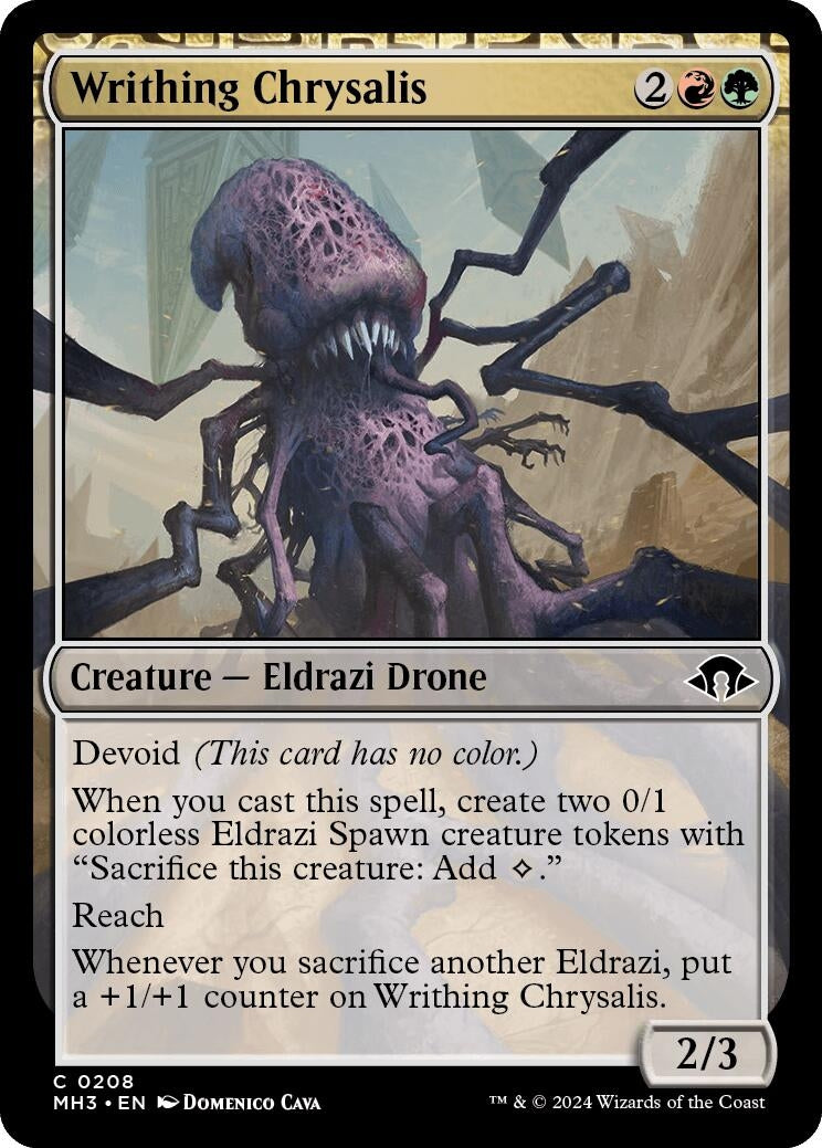 Image for Writhing Chrysalis (208) [Modern Horizons 3] - Magic: The Gathering
