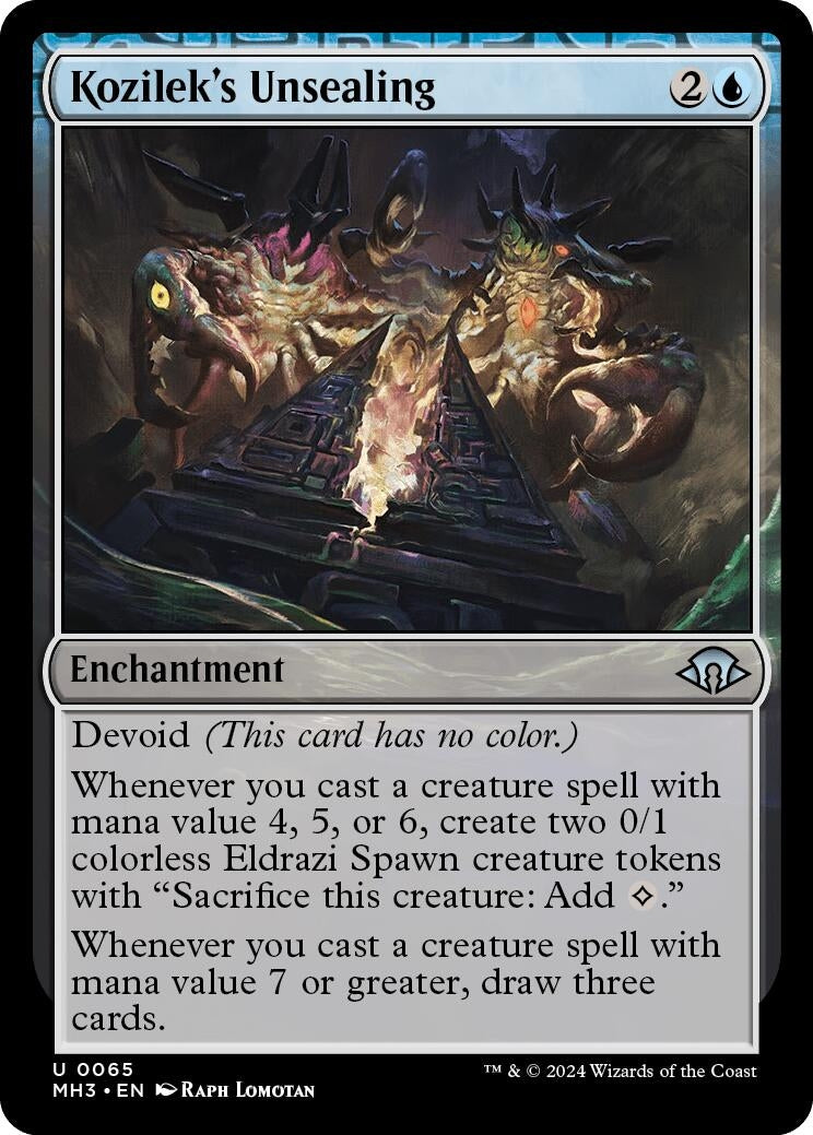 Image for Kozilek's Unsealing (65) [Modern Horizons 3] - Magic: The Gathering