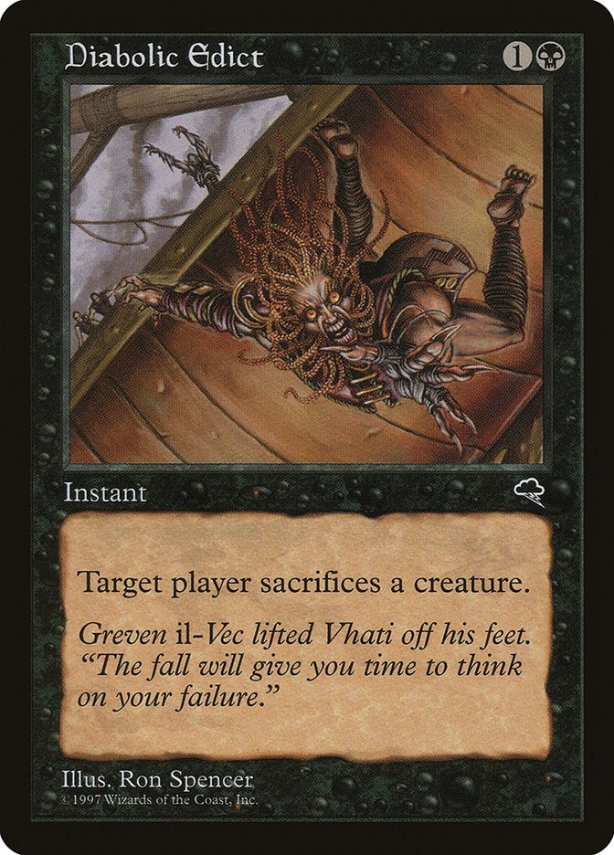 Image for Diabolic Edict (128) [Tempest] - Magic: The Gathering
