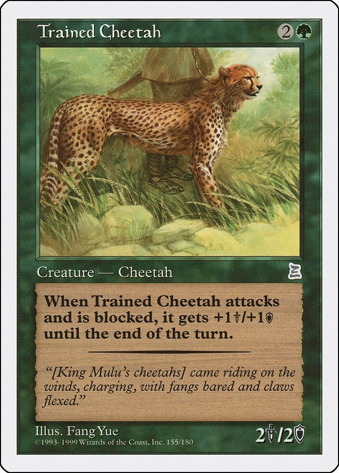 Image for Trained Cheetah (155) [Portal Three Kingdoms] - Magic: The Gathering