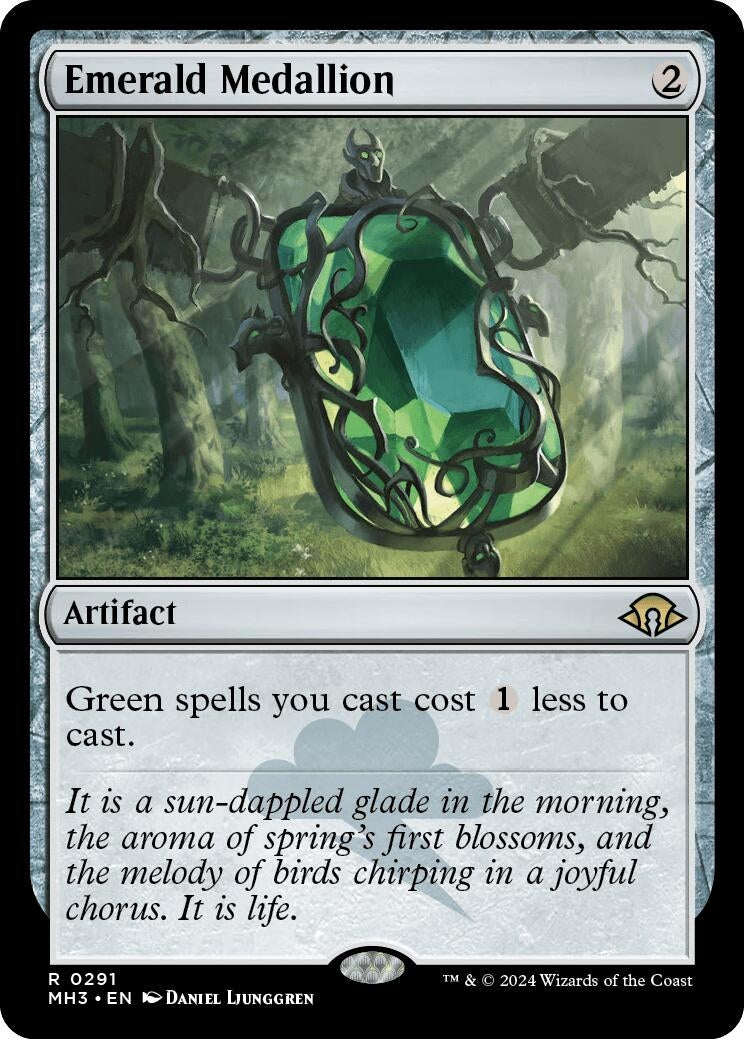 Image for Emerald Medallion (291) [Modern Horizons 3] - Magic: The Gathering