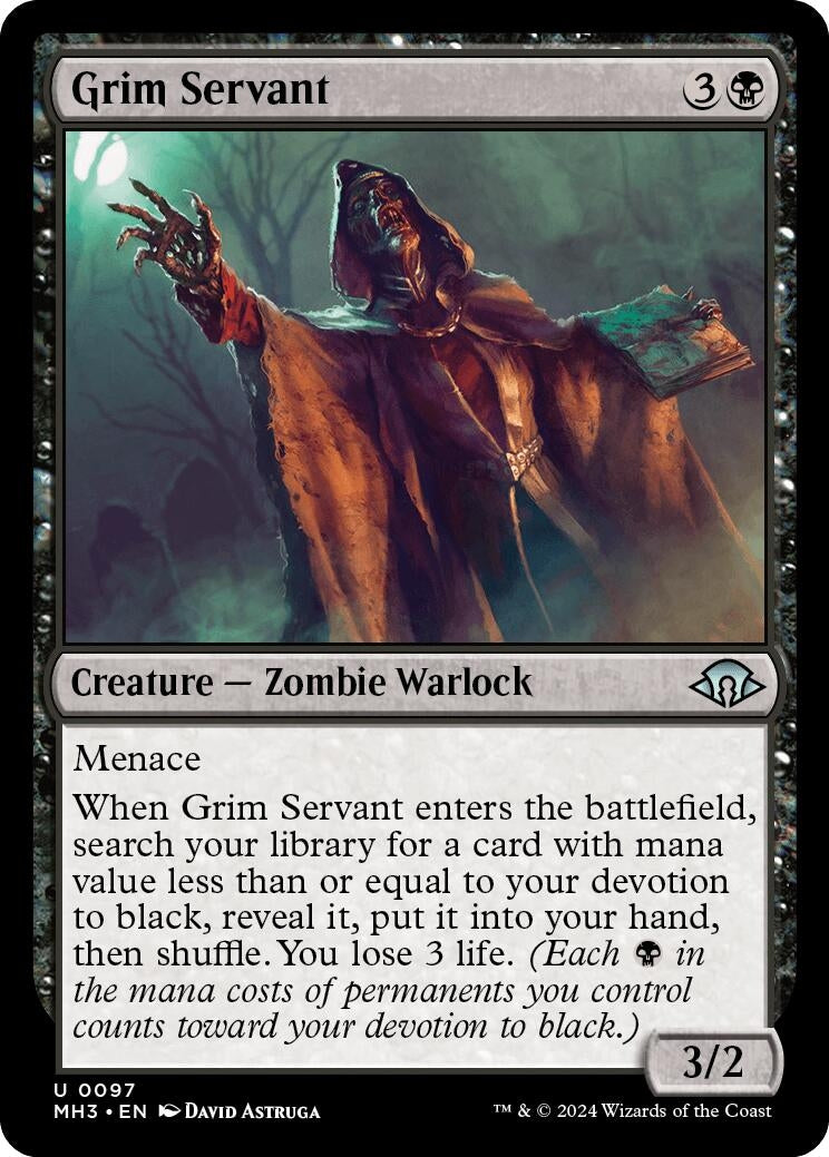 Image for Grim Servant (97) [Modern Horizons 3] - Magic: The Gathering