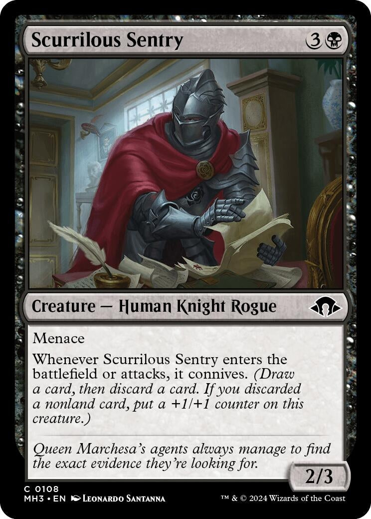 Image for Scurrilous Sentry (108) [Modern Horizons 3] - Magic: The Gathering
