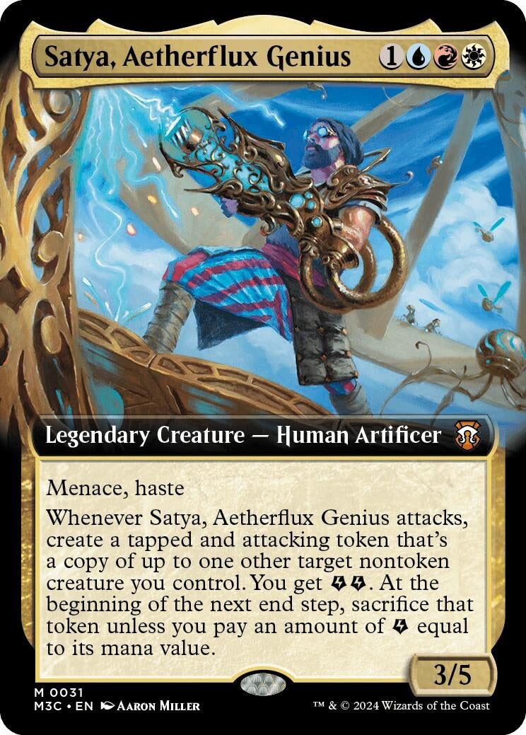 Image for Satya, Aetherflux Genius (Extended Art) (31) [Modern Horizons 3] - Magic: The Gathering