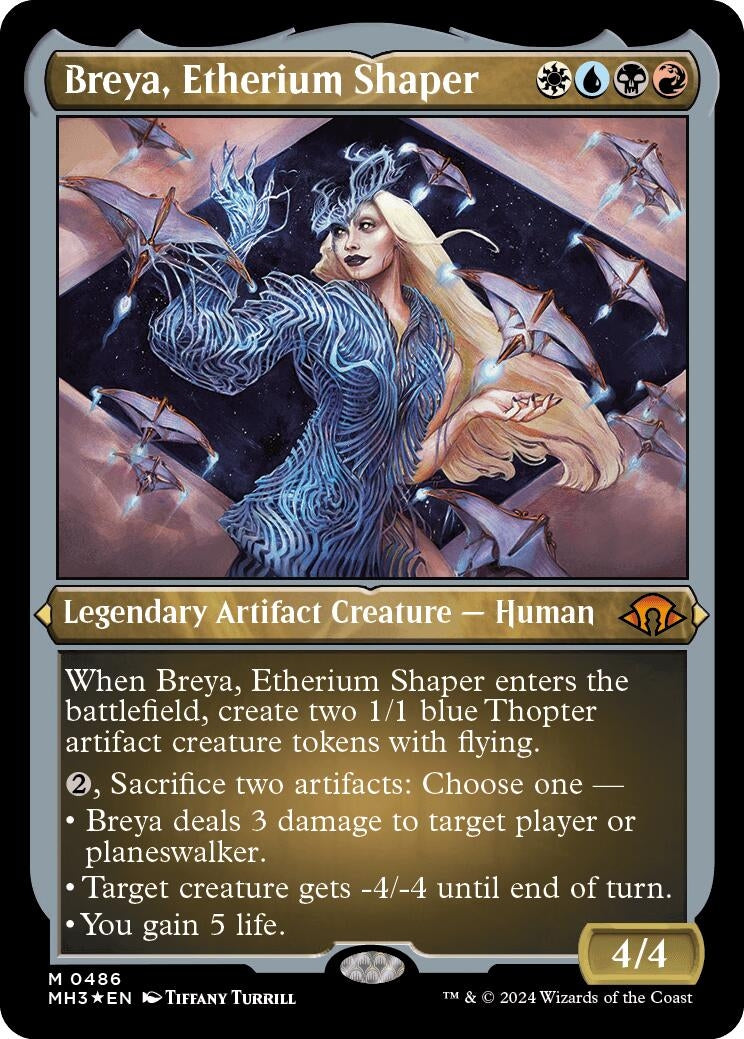 Breya, Etherium Shaper (Foil Etched) (486) [Modern Horizons 3]