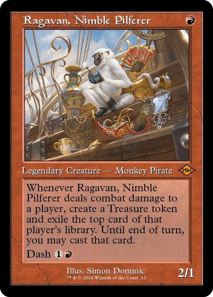 Image for Ragavan, Nimble Pilferer (Retro Frame) (11) [Modern Horizons 2] - Magic: The Gathering