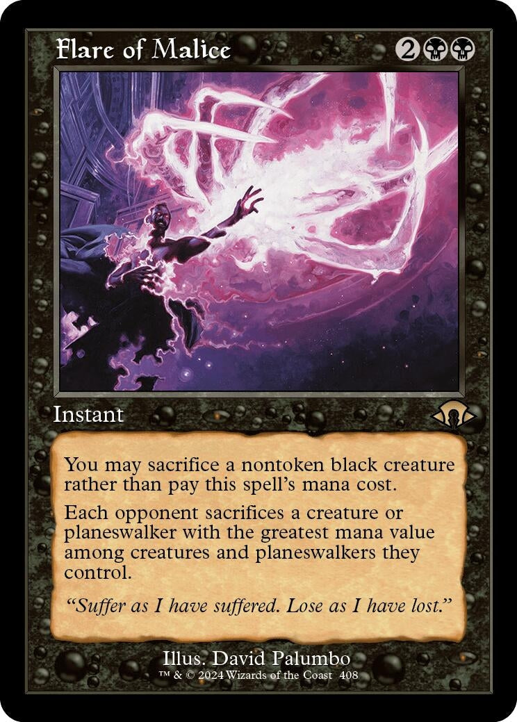 Image for Flare of Malice (Retro Frame) (408) [Modern Horizons 3] - Magic: The Gathering