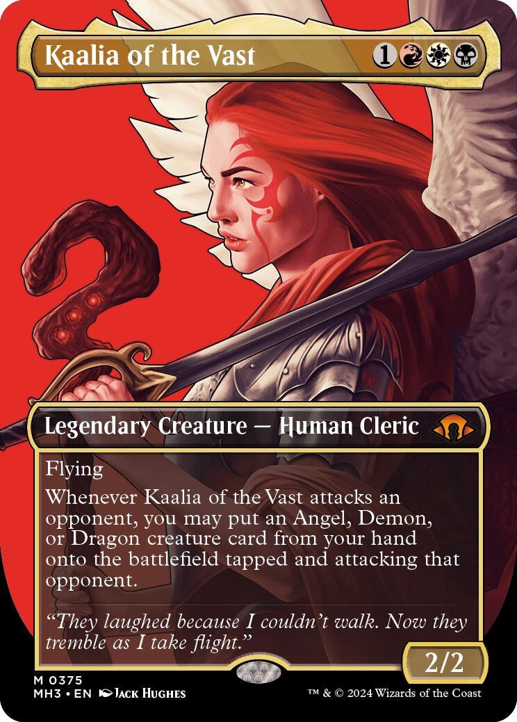 Image for Kaalia of the Vast (0375) (Borderless) (375) [Modern Horizons 3] - Magic: The Gathering