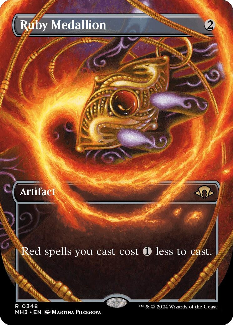 Image for Ruby Medallion (Borderless) (348) [Modern Horizons 3] - Magic: The Gathering