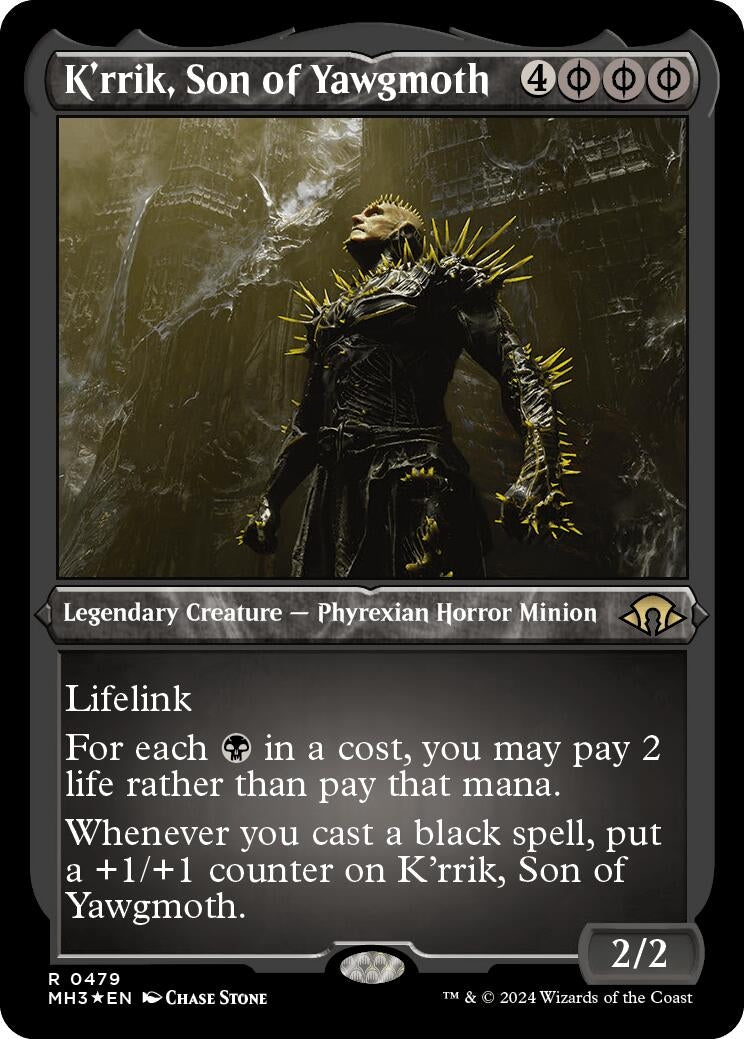 Image for K'rrik, Son of Yawgmoth (Foil Etched) (479) [Modern Horizons 3] - Magic: The Gathering