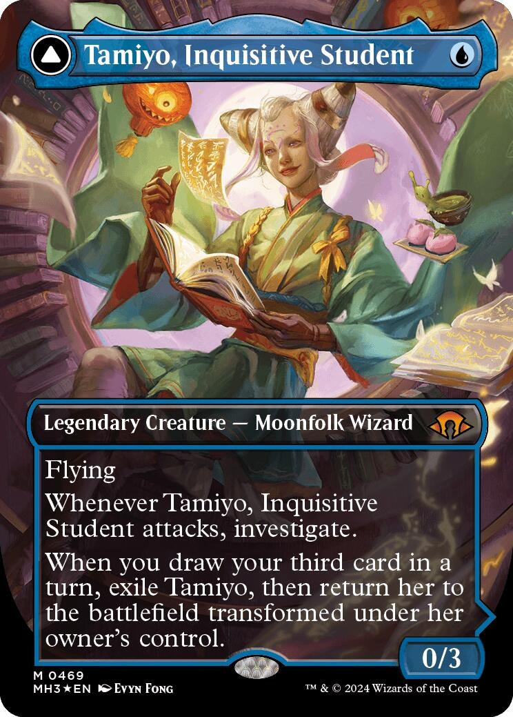 Image for Tamiyo, Inquisitive Student (Borderless) (Textured Foil) (469) [Modern Horizons 3] - Magic: The Gathering
