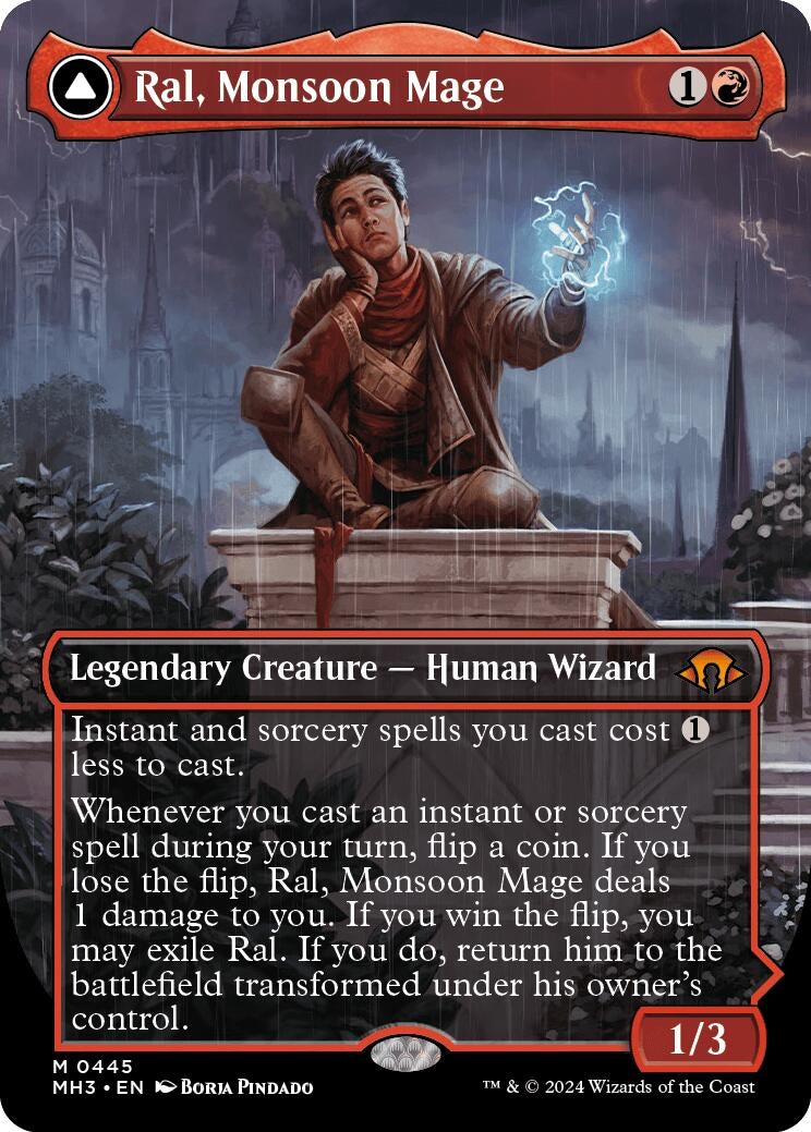 Image for Ral, Monsoon Mage (Borderless) (445) [Modern Horizons 3] - Magic: The Gathering
