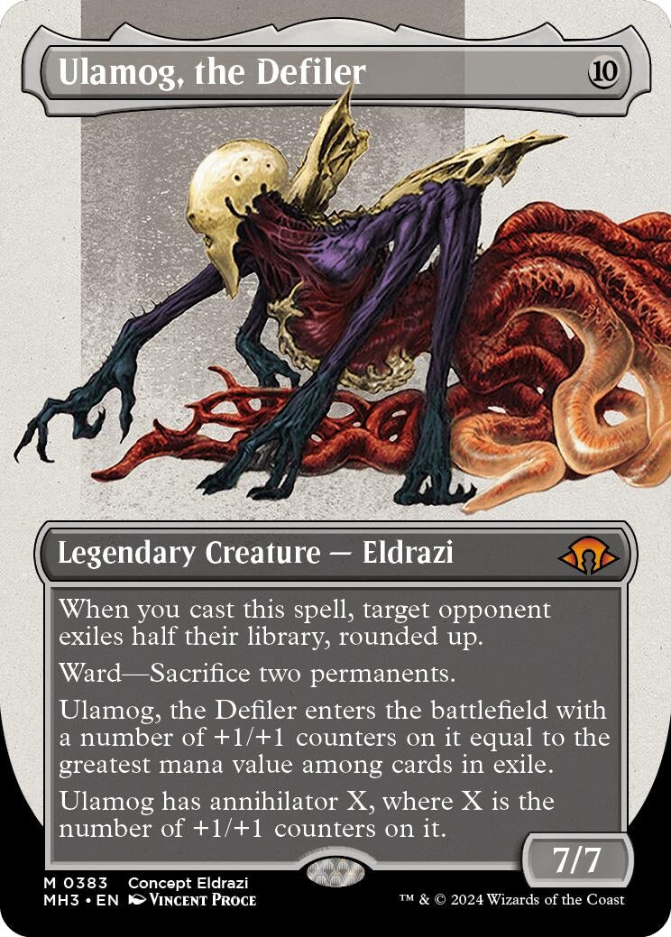 Image for Ulamog, the Defiler (Borderless) (383) [Modern Horizons 3] - Magic: The Gathering