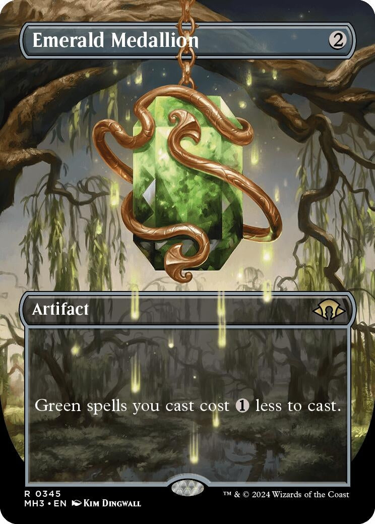 Image for Emerald Medallion (Borderless) (345) [Modern Horizons 3] - Magic: The Gathering