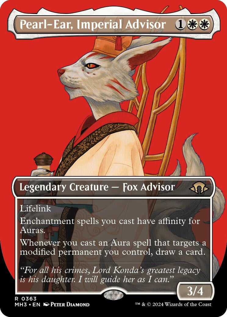 Image for Pearl-Ear, Imperial Advisor (Borderless) (363) [Modern Horizons 3] - Magic: The Gathering