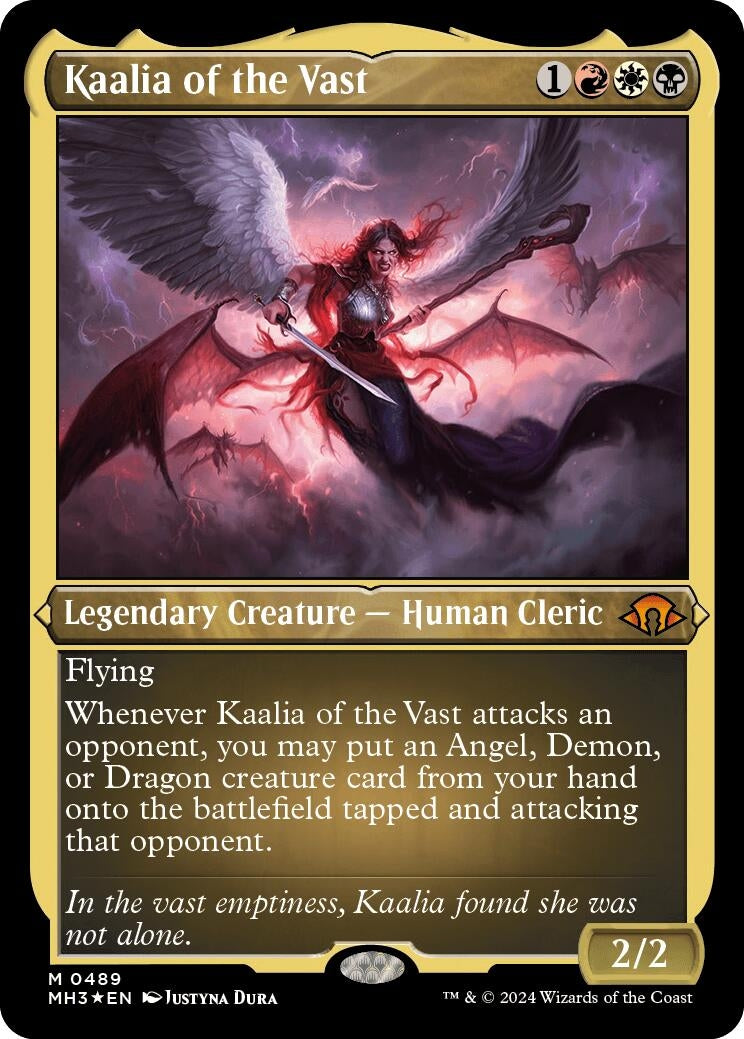 Image for Kaalia of the Vast (Foil Etched) (489) [Modern Horizons 3] - Magic: The Gathering