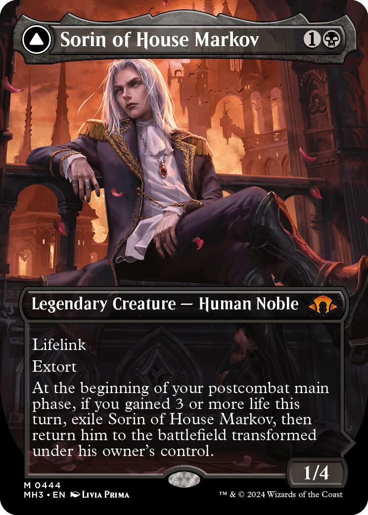 Image for Sorin of House Markov (Borderless) (444) [Modern Horizons 3] - Magic: The Gathering