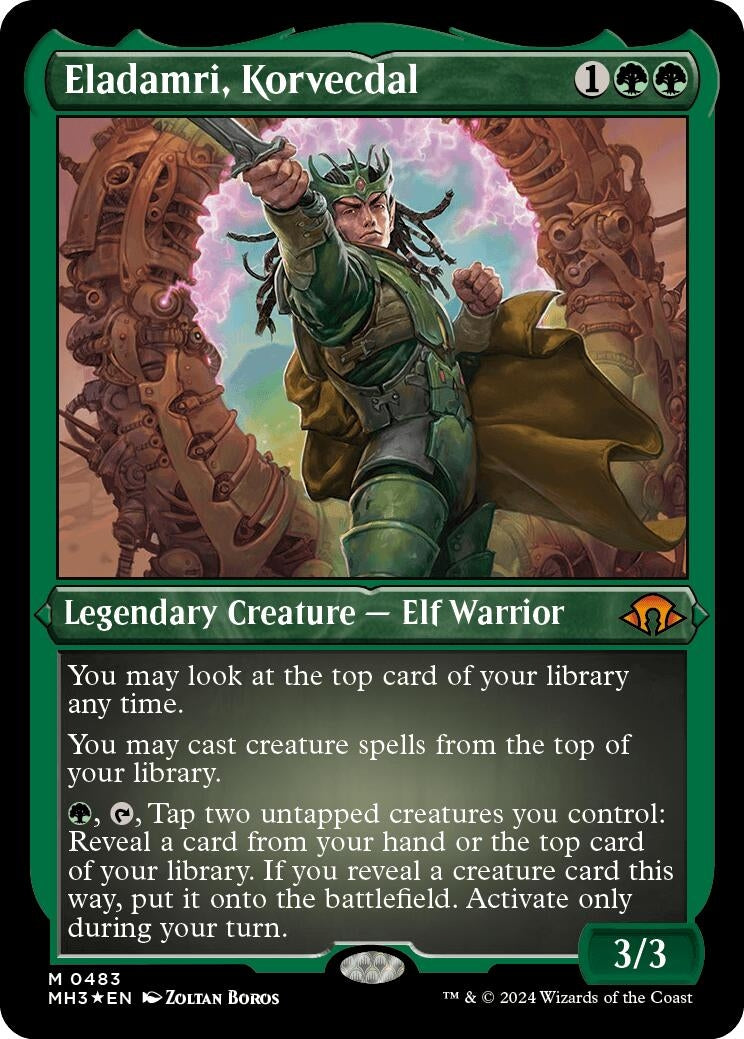 Image for Eladamri, Korvecdal (Foil Etched) (483) [Modern Horizons 3] - Magic: The Gathering