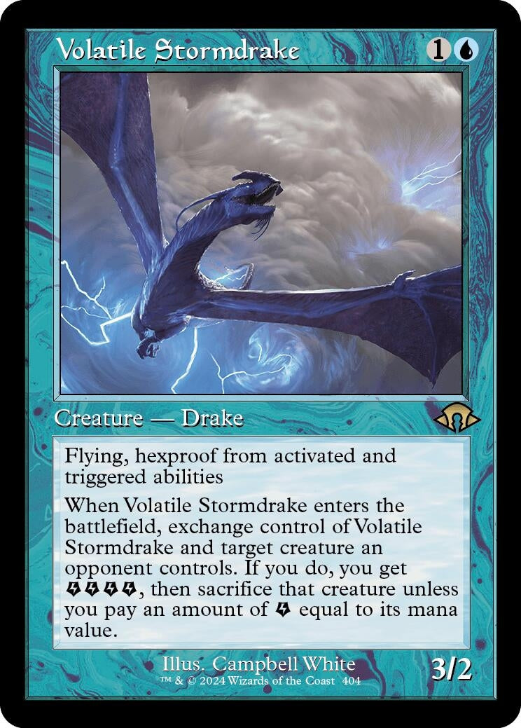 Image for Volatile Stormdrake (Retro Frame) (404) [Modern Horizons 3] - Magic: The Gathering