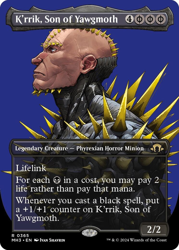 Image for K'rrik, Son of Yawgmoth (Borderless) (365) [Modern Horizons 3] - Magic: The Gathering