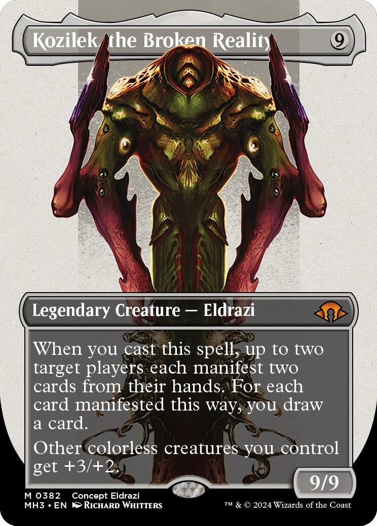 Image for Kozilek, the Broken Reality (Borderless) (382) [Modern Horizons 3] - Magic: The Gathering