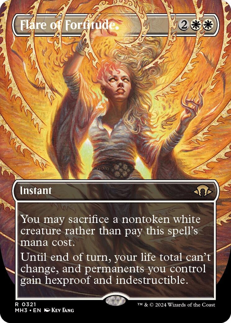 Image for Flare of Fortitude (Borderless) (321) [Modern Horizons 3] - Magic: The Gathering