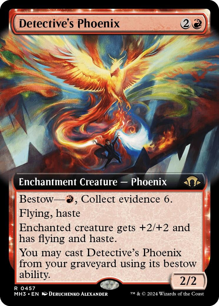 Image for Detective's Phoenix (Extended Art) (457) [Modern Horizons 3] - Magic: The Gathering
