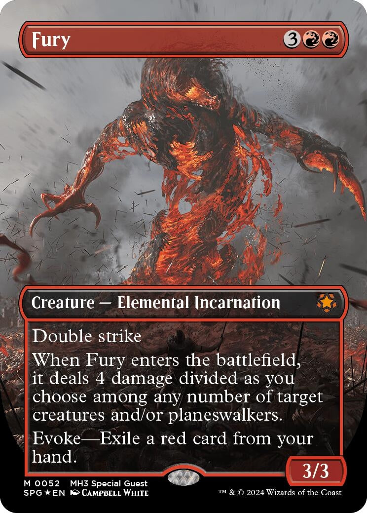 Image for Fury (Borderless) (Textured Foil) (52) [Special Guests] - Magic: The Gathering