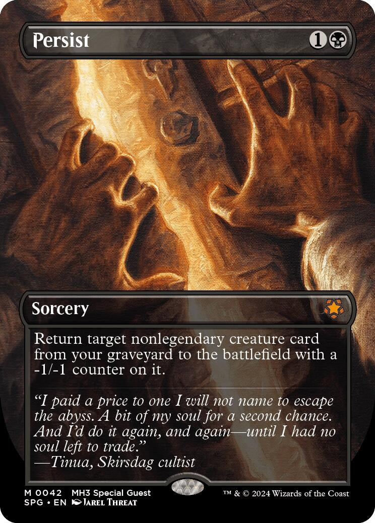 Image for Persist (Borderless) (42) [Special Guests] - Magic: The Gathering