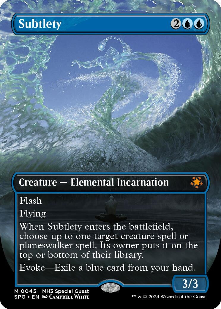 Image for Subtlety (Borderless) (45) [Special Guests] - Magic: The Gathering