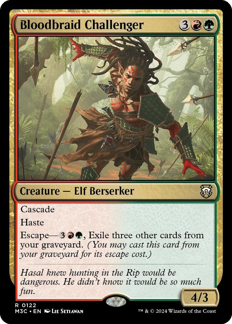 Image for Bloodbraid Challenger (122) [Modern Horizons 3] - Magic: The Gathering
