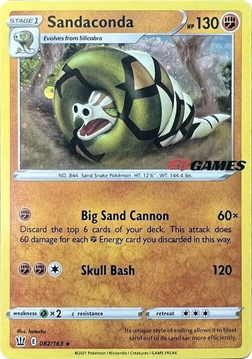 Image for Sandaconda - 082/163 (EB Games Exclusive) (082/163) [Miscellaneous Cards & Products] - Pokemon