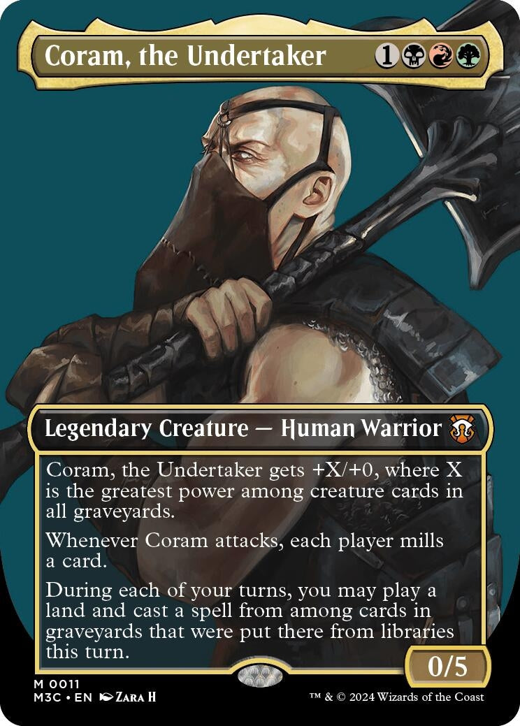 Image for Coram, the Undertaker (Borderless) (11) [Modern Horizons 3] - Magic: The Gathering