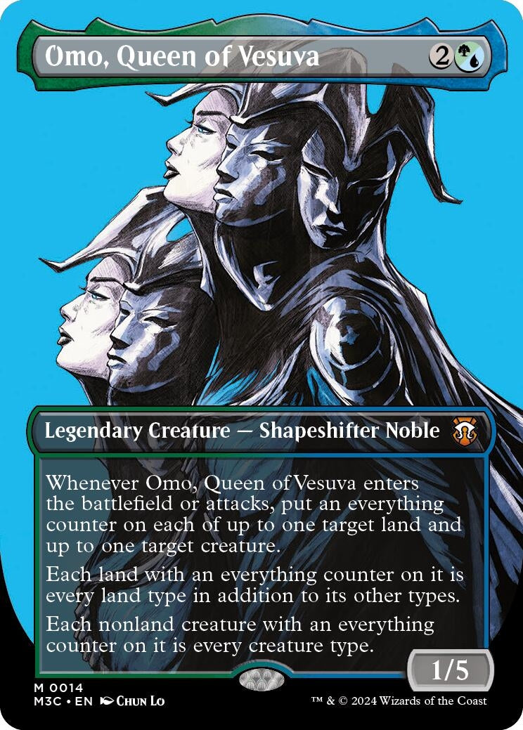 Image for Omo, Queen of Vesuva (Borderless) (14) [Modern Horizons 3] - Magic: The Gathering