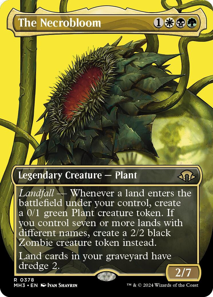 Image for The Necrobloom (Borderless) (378) [Modern Horizons 3] - Magic: The Gathering