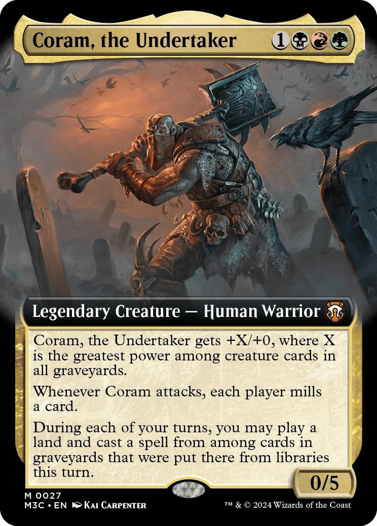 Image for Coram, the Undertaker (Extended Art) (27) [Modern Horizons 3] - Magic: The Gathering