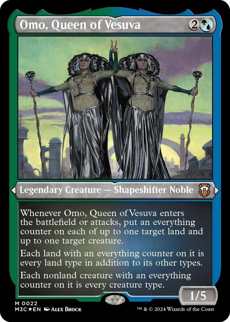Image for Omo, Queen of Vesuva (Foil Etched) (22) [Modern Horizons 3] - Magic: The Gathering