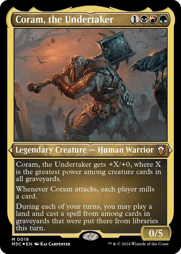 Image for Coram, the Undertaker (Foil Etched) (19) [Modern Horizons 3] - Magic: The Gathering