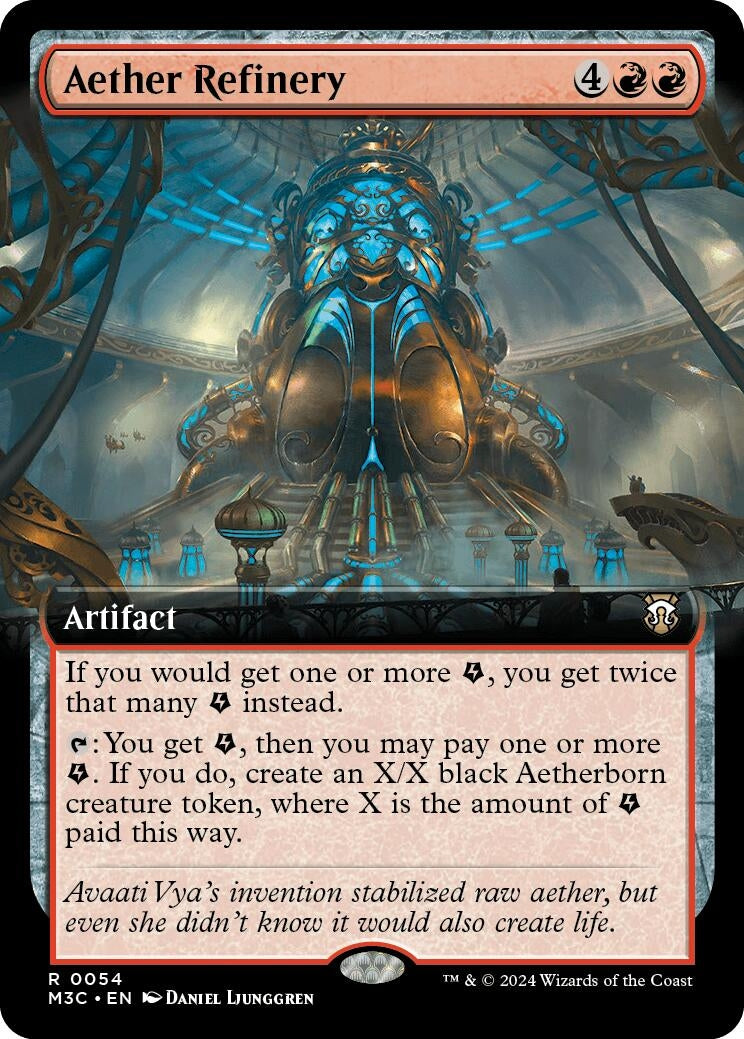Image for Aether Refinery (Extended Art) (Ripple Foil) (54) [Modern Horizons 3] - Magic: The Gathering
