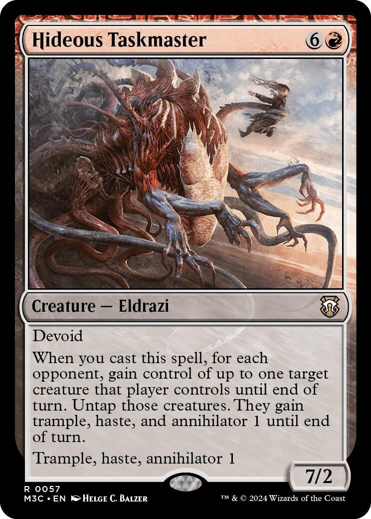 Image for Hideous Taskmaster (Ripple Foil) (57) [Modern Horizons 3] - Magic: The Gathering