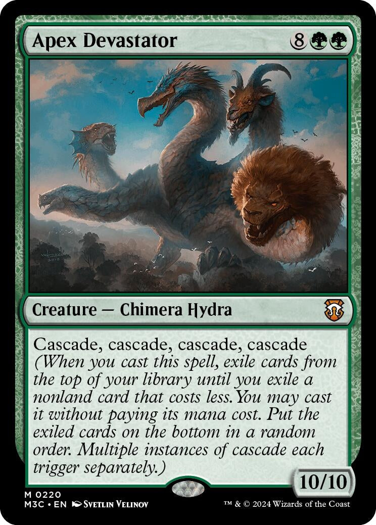 Image for Apex Devastator (Ripple Foil) (220) [Modern Horizons 3] - Magic: The Gathering