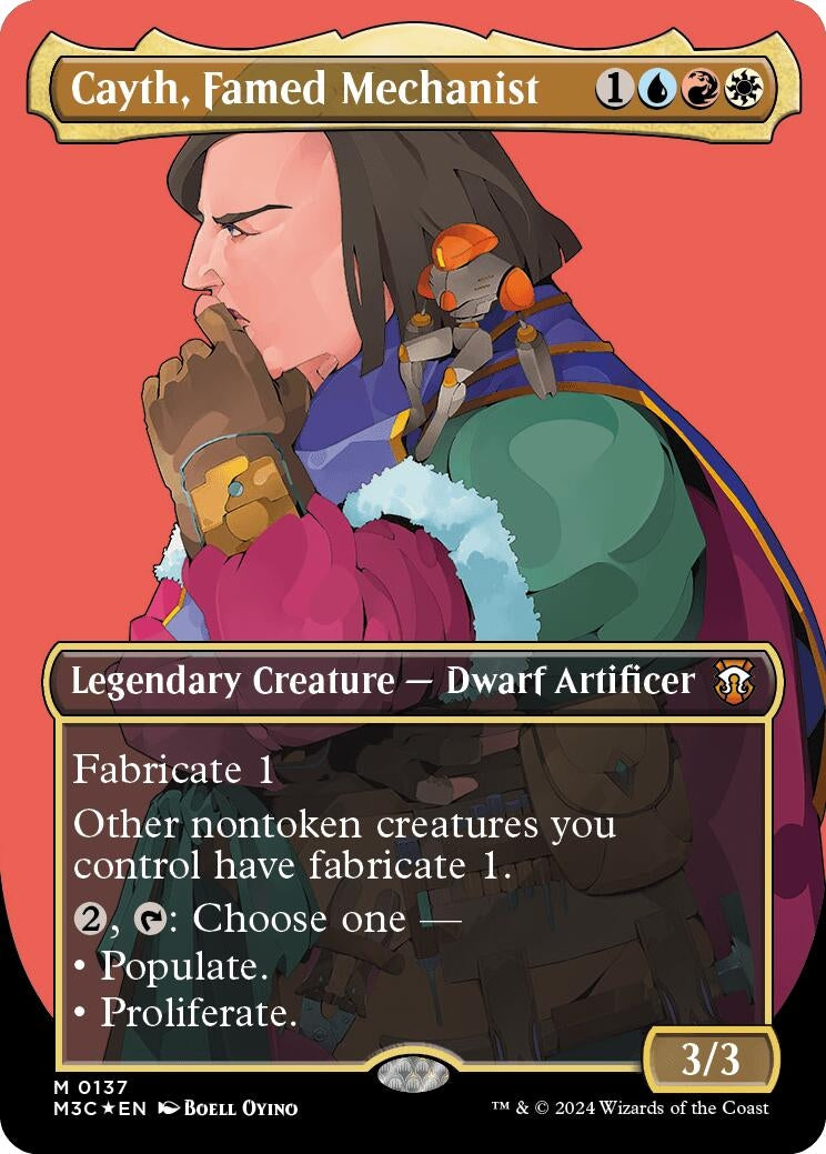 Image for Cayth, Famed Mechanist (Borderless) (Ripple Foil) (137) [Modern Horizons 3] - Magic: The Gathering
