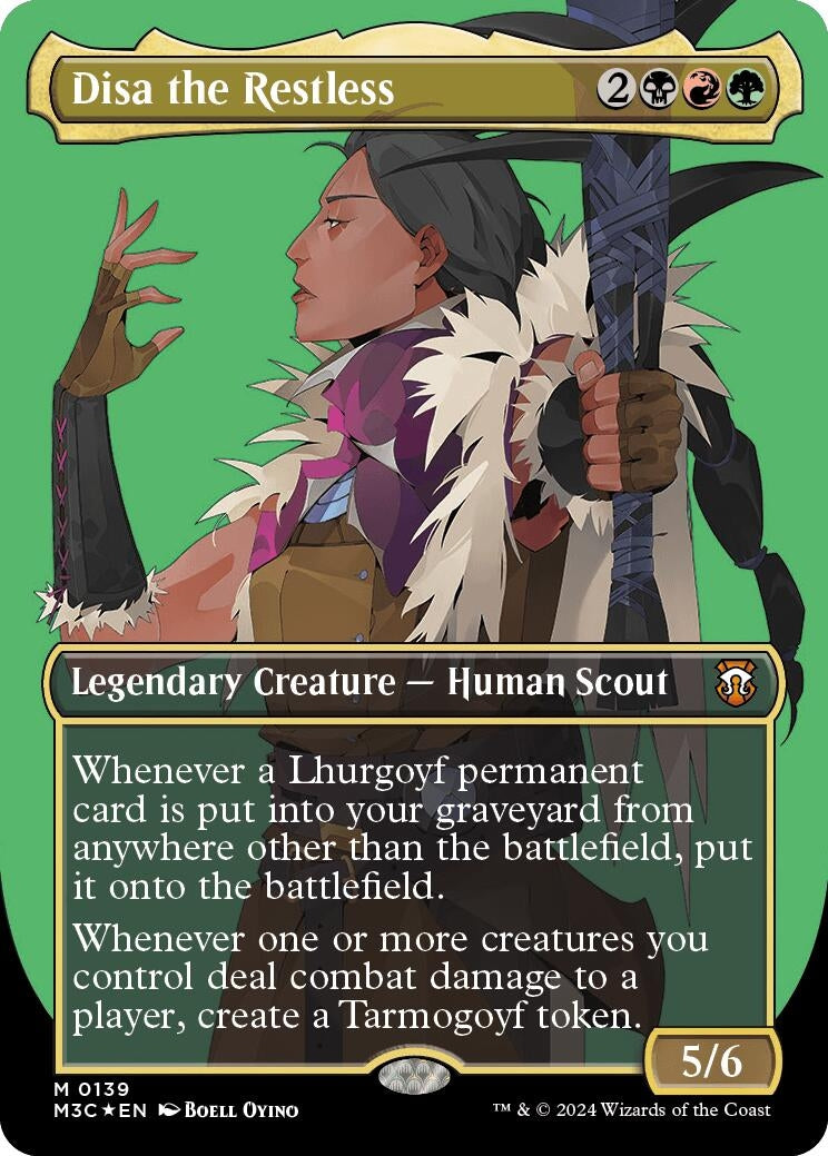 Disa the Restless (Borderless) (Ripple Foil) (139) [Commander: Modern Horizons 3]