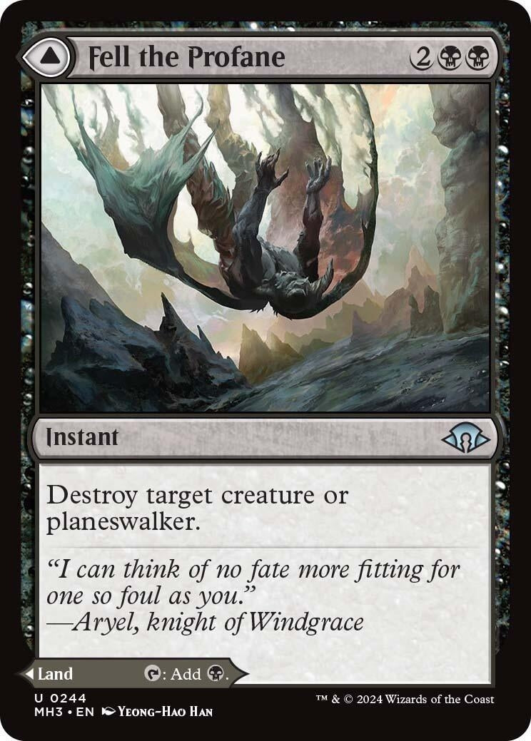 Image for Fell the Profane (244) [Modern Horizons 3] - Magic: The Gathering