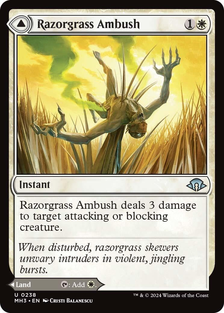Image for Razorgrass Ambush (238) [Modern Horizons 3] - Magic: The Gathering