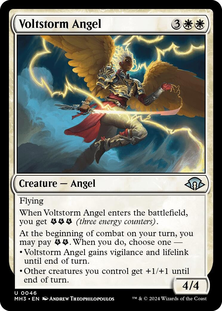 Image for Voltstorm Angel (46) [Modern Horizons 3] - Magic: The Gathering