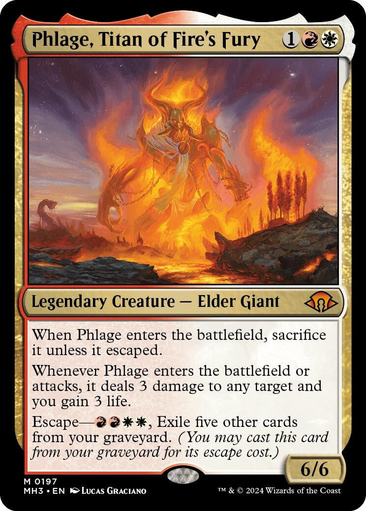 Image for Phlage, Titan of Fire's Fury (197) [Modern Horizons 3] - Magic: The Gathering