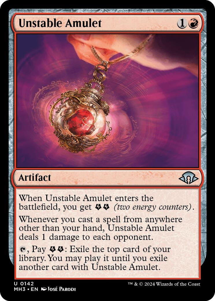 Image for Unstable Amulet (142) [Modern Horizons 3] - Magic: The Gathering