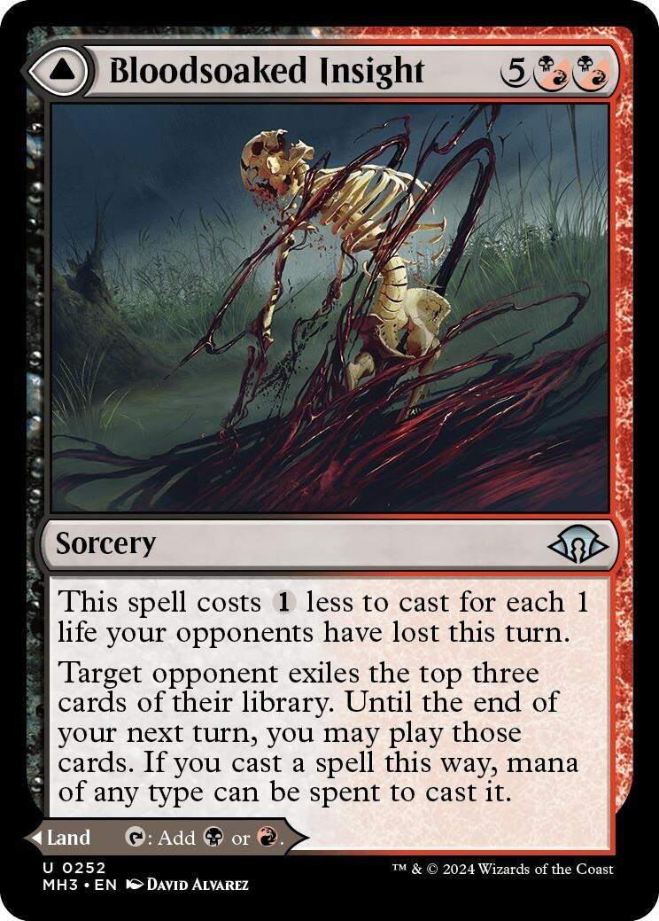 Image for Bloodsoaked Insight (252) [Modern Horizons 3] - Magic: The Gathering